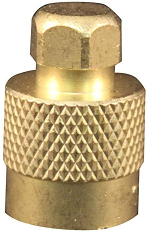 Milton 1457 Brass Screwdriver Type Valve Caps - Box of 10