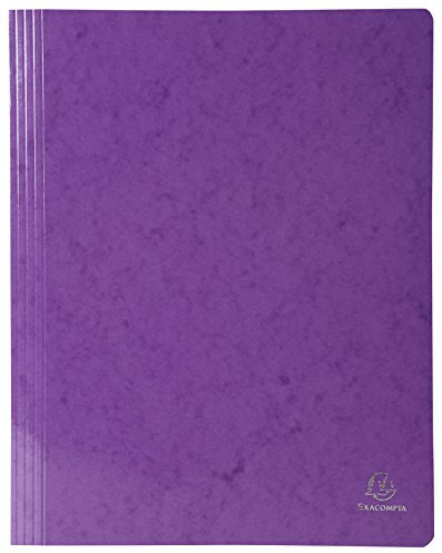 Exacompta 380812B Schnellhefter (Iderama, beschichteter Premium-Manila-Karton, wasserabweisend, 355g, A4) 1 Stück violett