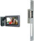 Eura VDP-45A3 Alpha Interphone vidéo 4 Fils avec écran Couleur 7 Noir & EXTEL 90301.4 Ouvre-Porte électrique avec Fonction mémoire Long (25 cm), Gris