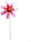 Pali di fiori in metallo, scultura artistica da giardino, decorazione per esterni, in ferro, ornamento per casa, cortile, prato, aiuole, design con insetti, 38 cm (rosa)