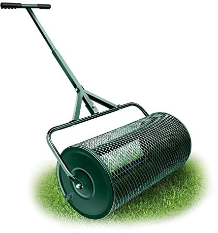 24 in Compost Muschio Spandiconcime per Prato Giardino Cortile Spandiconcime Spandiconcime per Prato Spandiconcime da Giardino Spandiconcime da Giardino Manico a Forma di T Migliorato Durevole Legge