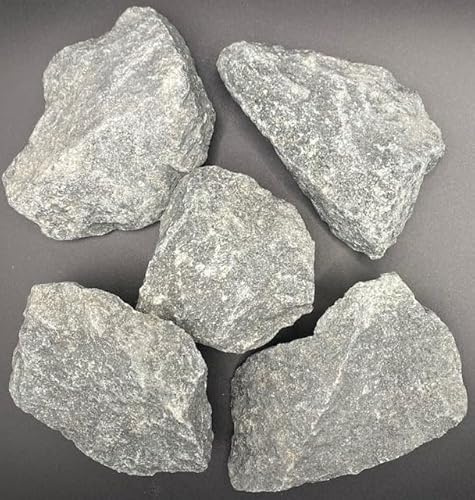 Generisch DIABAS Pierres de sauna de qualité supérieure I Compatible avec tous les poêles de sauna I Résistant à la chaleur I Grain 42-80 mm - 2,5 kg