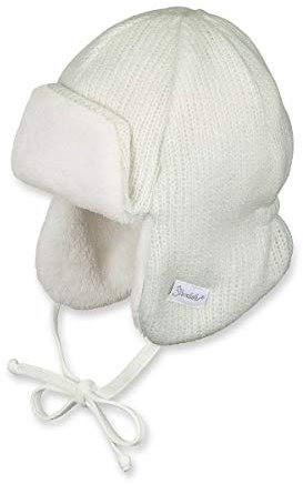 Sterntaler - Jungen Mütze Fliegermütze Wintermütze Strickmütze, zum binden, gefüttert von Sterntaler, natur - 4601752 - 41natur