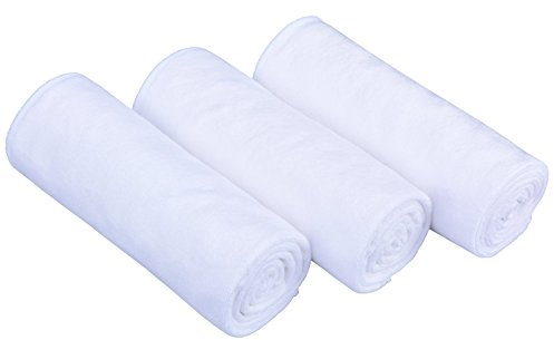 MAYOUTH Mikrofaser Handtuch Set f¨¹r Sauna Fitness Sport, Schnelltrocknende Handt¨¹Cher aus Microfaser, Unisex Sporthandtuch Wei? 3Pack 40cm X80cm