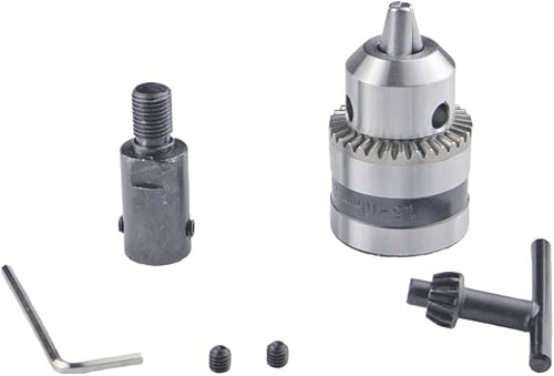 CHANCS Drill Chuck Threaded Self-Locking 1.5-10MM 3/8-24UNF Handheld Hand Drill 6.35MM Bore Fine Thread Connecting Rod SetElectric Drill Chuck Adapter DIY Drill Electric Chuck