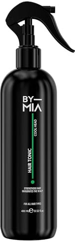 BY MIA Tonico per capelli per uomini e donne, 400 ml, tonico per cuoio capelluto, rinforza i capelli, favorisce la crescita sana dei capelli, fresca e rinfrescante, formula energizzante, adatto a