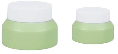 miihello Empty Sample Jars Round Bottle Cosmetic Cream Jar Cosmetic Container Cream Box Refillable Cream Pot Glasses for Lip Balm Lotion Eyeshadow