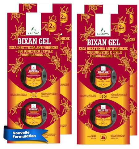 LERAVA Piège à Fourmis x8 Anti Fourmis Maison Interieur Gel Insecticide Appât Sécurisé Enfants et Animaux Élimination Colonies Piège Efficace pour Lutte Antinsecte Discret, Produit Anti Fourmi