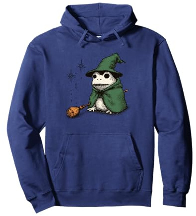Cottagecore Frog Wizard - Camiseta de fantasía caprichosa Sudadera con Capucha