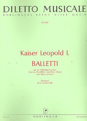 Balletti: für ein Melodieinstrument (Violine, Blockflöte, Flöte, Oboe) und B.c.