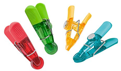 Wedo 06422099 Mollette Fermacarte Magnetiche, Set da 4 Pezzi