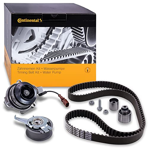 CONTITECH CT1168WP1 Kit de distribution + pompe à eau Nombre de dents: 145 25 mm Compatible avec VW Golf VII 3/5 portes 5G1, BQ1, BE1, BE2 Tiguan I 5N, AUDI A3 Sportback 8VA, 8VF A4 B8 Avant 8K5 Q5