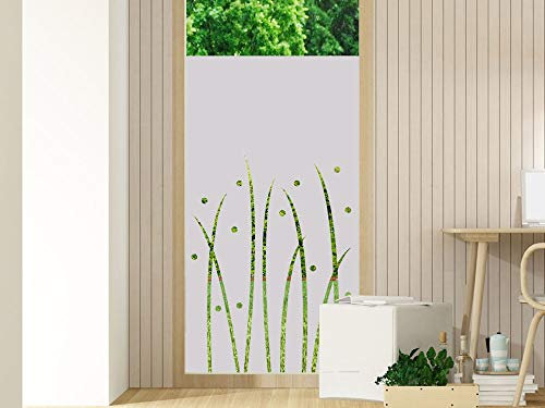 GRAZDesign Fensterfolien Streifen - Glasfolie - Folien für Glastüren - Küchenfenster Folie/Motiv: Wiese Natur für Wohnzimmer / 60x80cm Breite x Höhe