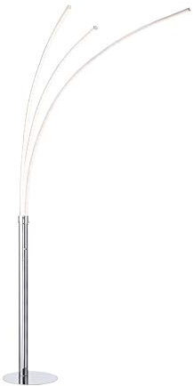 SellTec LED Stehlampe 19W, 3 flammige Stehleuchte für Wohnzimmer Schlafzimmer, warmweiÃ, Kippschalter, Leseleuchte Chrom