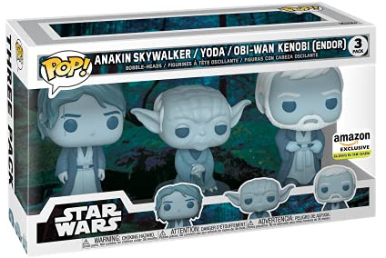 POP Star Wars: Across The Galaxy - Force Ghost 3 Limited Рack, Anakin, Yoda, OBI-Wan