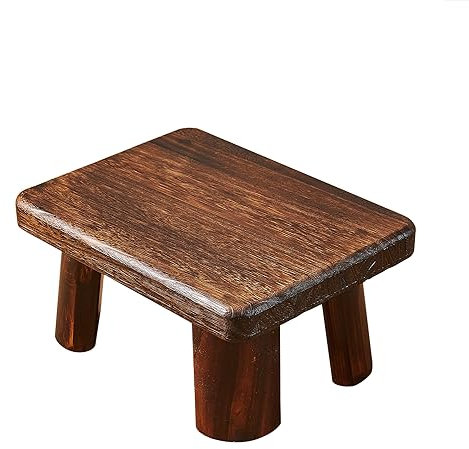 GZQWDC Solid Wood Step Stool for Adults, Sturdy Foot Stool Kitchen Bathroom