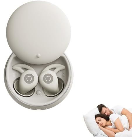 UOEONR Novonell SnoozePods Pro, Snoozepods Pro Schlafkopfhörer,Anti Schnarch-Kopfhörer für Seitenschläfer, Ultrabequem & Geräuschfrei Schlafen mit ANC, Mini Bluetooth Sleepbuds (Grau)