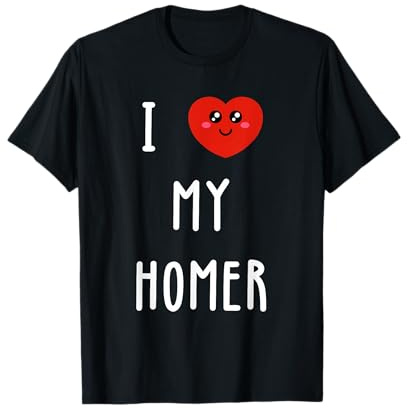 Amo A Homer Nombre Gracioso Camiseta