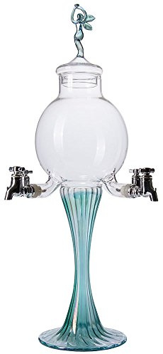 Glass Absinthe Fountain by ALANDIA | Green Fairy Lid | 4 Spout