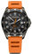 Victorinox Herren Armbanduhr FieldForce Sport GMT Ø 42 mm, Swiss Made Analog Quarz, Wasserdicht bis 100 m, Kautschuk-Armband, Schwarz/Orange