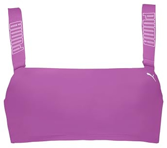 Puma SWIM Kvinnor Bandeau Top 1P, magenta, XS