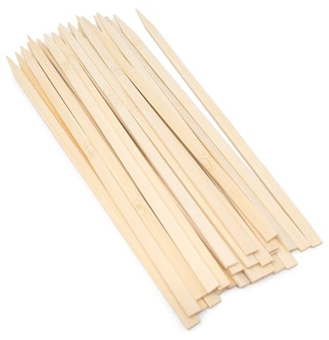 Norpro 11.5-Inch Flat & Wide Bamboo Grilling Skewers –25 Pcs