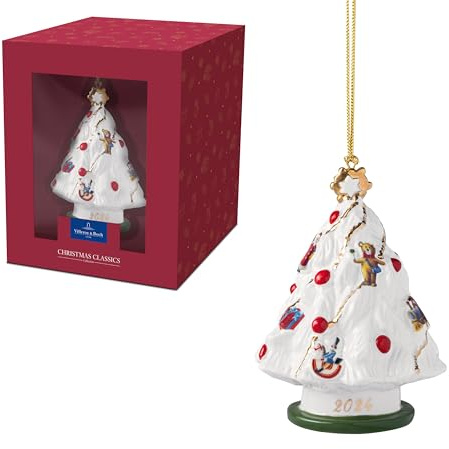 Villeroy & Boch – Christmas Classics Ornamente Weihnachten Weihnachtsbaum Bunt, Weihnachtsdeko, Weihnachtsdekorationen, Figur, Baumschmuck, Anhänger, Premium Porcelain, Metall, Kunststoff