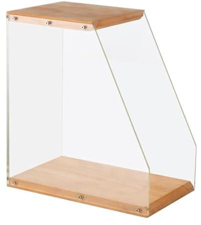 Baoblaze Almacenamiento de Registros de Vinilo, LP Crate, clásico Multifuncional, Ornamento, Caja de grabación Case de Vinyl Vinyl de álbum para