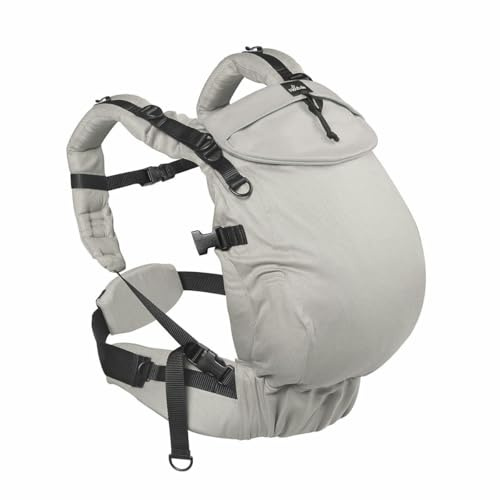 NéoBulle - Néo Plus V2 - Porte-Bébé Physiologique Compact, Respirant, Confortable et Évolutif - Large Ceinture Ventrale - 100% Coton Bio - Fabriqué en France - De 3 Mois à 3/4 Ans - Plume