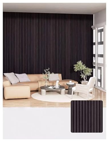 Generico Carta da parati strutturata staccabile e incollabile, pannello a griglia autoadesivo in schiuma, adesivo da parete impermeabile for sfondo TV a parete in accento(Dark brown)