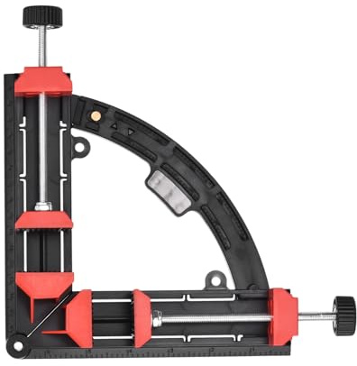 QUARKZMAN Sargento En Ángulo Recto 7.48(190mm) Sargento De Esquina | Herramienta De Sujeción, Plástico ABS, Ajustable, 30-90 Grados, Para Carpintería, Para Cuadros De Fotos, Proyectos DIY.