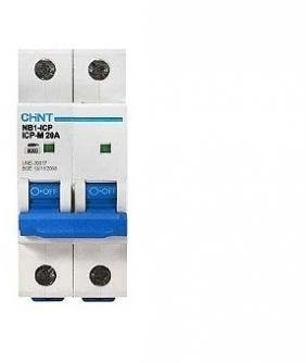 CHINT 51207 NB1-63/C16-2P-6-INTERRUTTORE MAGNETOTERMICO 2P 16A CURVA C 6KA 18031