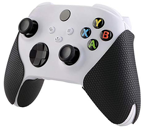eXtremeRate PlayVital Halkfritt Svettabsorberande för Xbox Series X/S | Professionella Texturerade Mjuka Gummidynor,Handtag för Xbox Series X/S-Svart