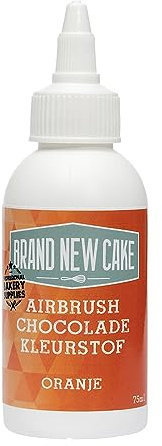 BrandNewCake® Airbrush Lebensmittelfarbe Orange 75ml - Essbare Farbe für Schokolade - Perfekt für Torten-Dekoration