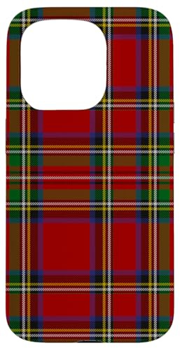 Royal Stewart Tartan scozzese scozzese Regali Custodia per iPhone 15 Pro