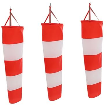 Toddmomy 3St Windsack aus Oxford-Stoff reflektorstreifen Reflective gartenaccessoires Reflektierender Windsack für den Garten Outdoor-Versorgung regenfest Banner Warnflagge Windfahne
