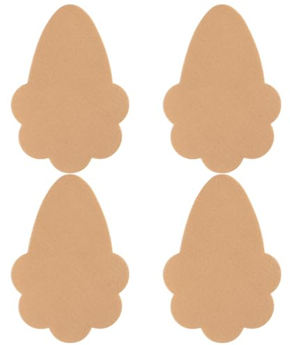 JAZOKA 4 Pairs Boob Tape Breast Lift Tape Disposable Invisible Boobtapes for Large Breasts B-E Cup Boob Lift Nipple Tape with Waterproof Push Up Support Beige