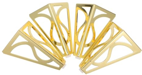 KONTONTY 4 pezzi Gambe per Mobili in Resistenti Design Elegante Piedini per Tavolo Armadio e Letto Installazione Vite Semplice per