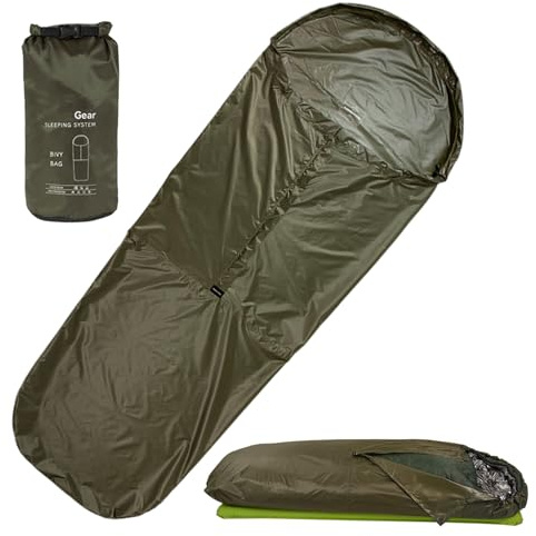 Utomhussovsäck – varmt skydd för vintercamping | 70d nylon med kompakt förvaring, vandringssäckshållare, överlevnad, klättring, backpacking, resor, äventyr utomhus och vandring