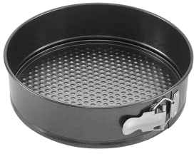 Metaltex DOLCEFORNO - Superior Molde de Repostería Desmontable, Acero, Negro, 24 cm