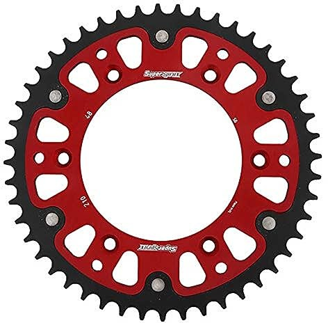 Supersprox - Red Stealth Sprocket, 48T, Chain Size 520, Rst-210-48-Red
