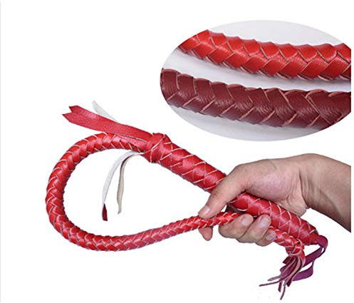CLBING Frusta da Equitazione Frusta da Equitazione Frusta da Equitazione Frusta per Autodifesa,0.7M-Red