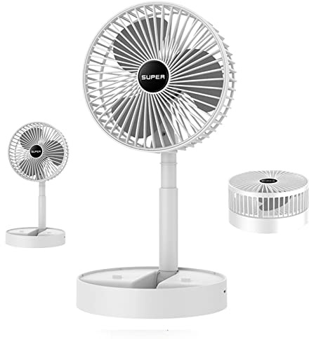 Gukasxi Desk Fan, USB Desk Fan, Desk Fan Silent, Stepless Speed Desk Desktop Fan Table Cooling Fan with USB-Powered, Quiet Operation, for Home Office Bedroom (White), (56548498)