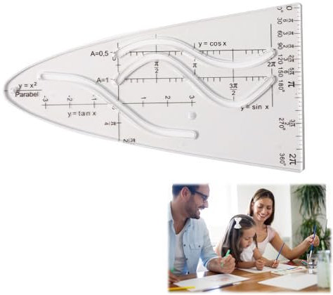 Normalparabel, Parabelschablone, Normalparabel Schablone, Parabelschablone Mathe, Parabel, Parabel Schablone, Normalparabel Schablon, Tangens Und Parabel Für Studenten Büro,1stück