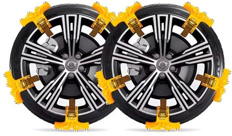 Cadenas Nieve para op𝐞l Cascada Convertible,Cadenas para la Nieve Coche Antideslizante Ajustable Neumático de Coche Cadena para la Nieve Cadena para la Rueda 10piezas