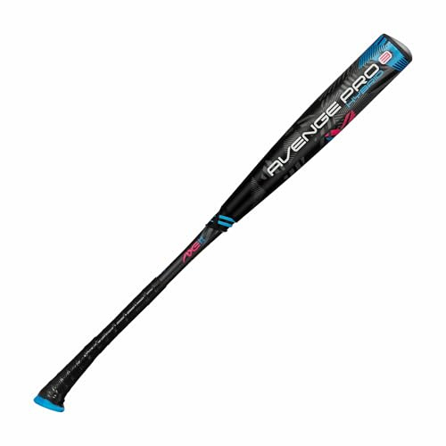 Axe Avenge Pro 3 Hybrid | USA Baseballschläger | Drop -10/-8/-5 | 3-teiliger Hybrid | 6,1 cm Schaft | Schwarz/Blau/Rosa (Pro Standard Griff, -5, Kohlefaser, 1, 32 Zoll, Avenge Pro 3 Hybrid USA)