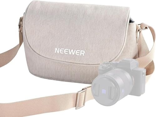 NEEWER Camera Shoulder Bag, Waterproof Travel Camera Case, Lightweight and Compact for Photographers, Compatible with Sony Canon Nikon DSLR Lenses and Small Camera Accessories, PB25