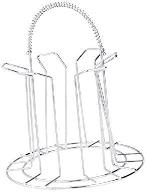 ULTECHNOVO Portabicchieri in Acciaio Inossidabile 2 Pezzi Design per e Tazze Scolapiatti Ergonomico per Uso Organizzatore per Cucina e Bar
