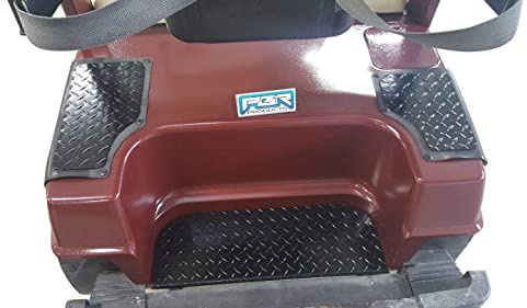 PBR Products Compatible with Yamaha G2 G9 3 Piece kit. Golf Cart Diamond Plate NO Step Covers & Bagwell Black