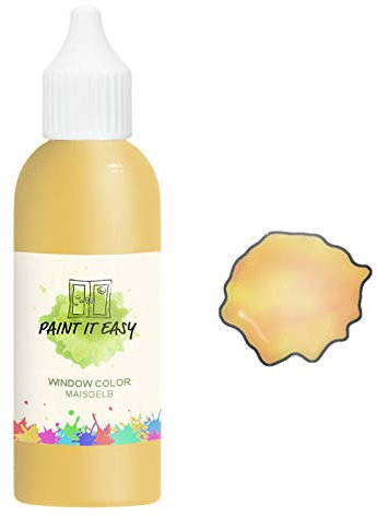PAINT IT EASY Window-Color-Farben/Fenstermalfarben, 250ml, Maisgelb